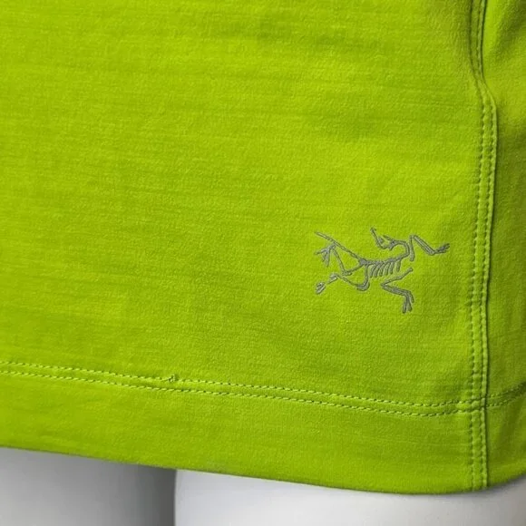 Arc'teryx Womens Cita Sleeveless Athletic Tank Top, Yellow, Green, Size Small - Picture 8 of 9